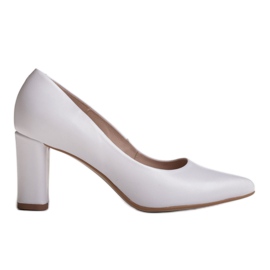 Marco Shoes Escarpins classiques en cuir blanc