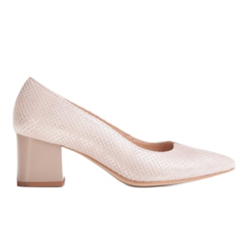 Marco Shoes Chaussures beiges 1038P à talon stable Marco Shoes Chaussures beiges 1038P à talon stable