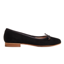 Marco Shoes Ballerines en daim 1152P noires le noir