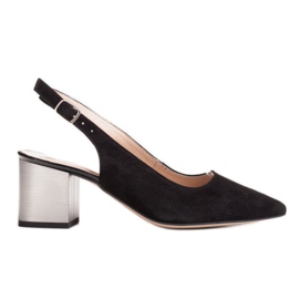 Marco Shoes Sandales noires 1191P à bride et boucle