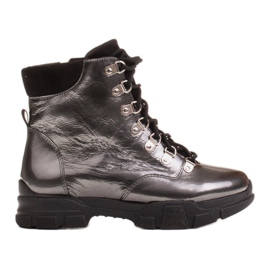 Marco Shoes 1349B Bottes de sport en cuir Marco gris Marco Shoes 1349B Bottes de sport en cuir Marco gris