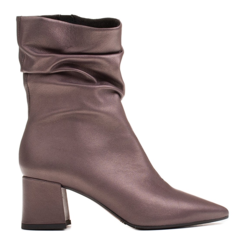 Marco Shoes Bottes hautes Marco pour femmes avec fronces brun