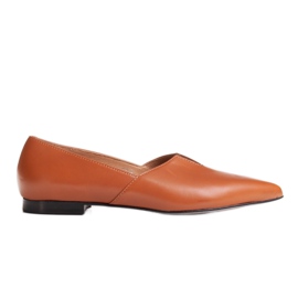 Marco Shoes Ballerines femme caramel à découpe Marco 1285P brun