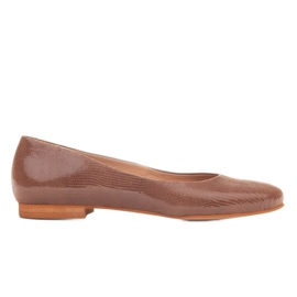 Marco Shoes Ballerines en cuir suédé marron brun Marco Shoes Ballerines en cuir suédé marron brun