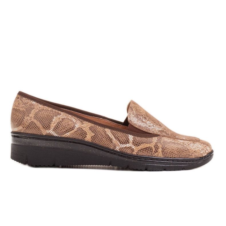 Radoskór Mocassins femme marron confortables pour un pied plus large brun