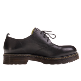 Marco Shoes Chaussures femme noires sur fond transparent épais