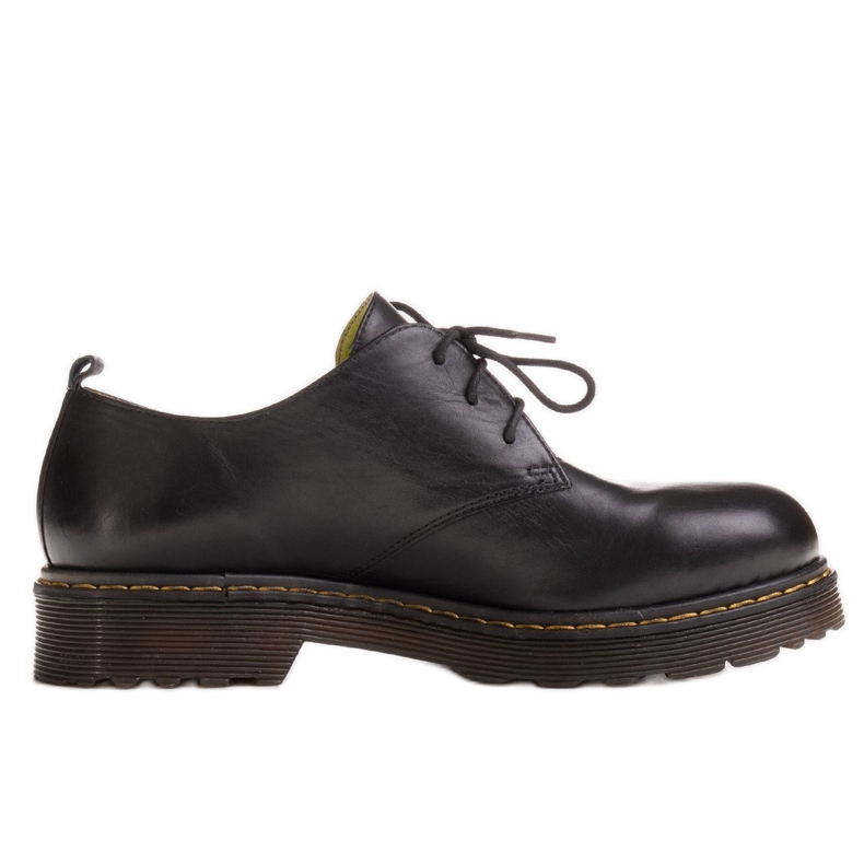 Marco Shoes Chaussures femme noires sur fond transparent épais le noir