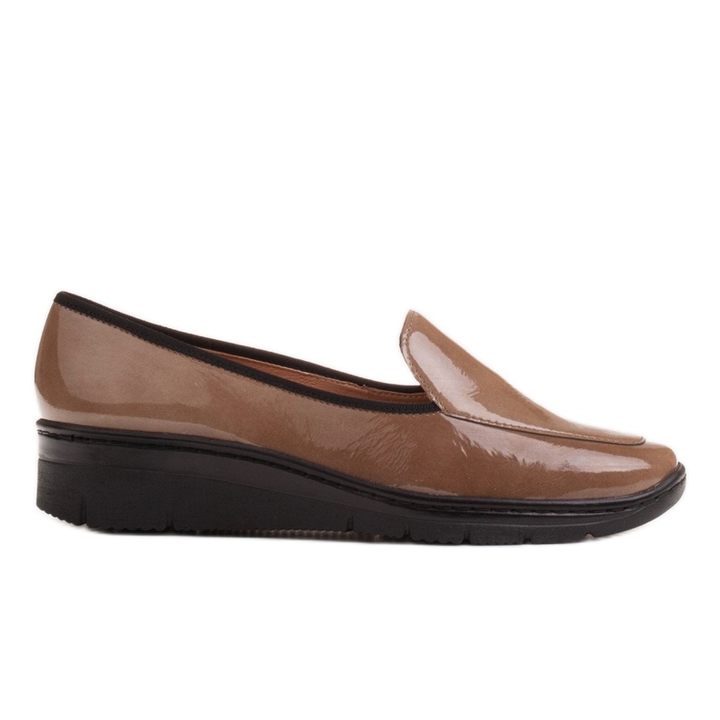 Radoskór Chaussures compensées basses confortables pour un pied plus large brun