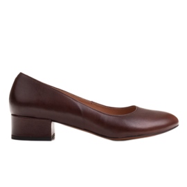 Radoskór Escarpins marron classiques pour femmes pour un pied plus large brun