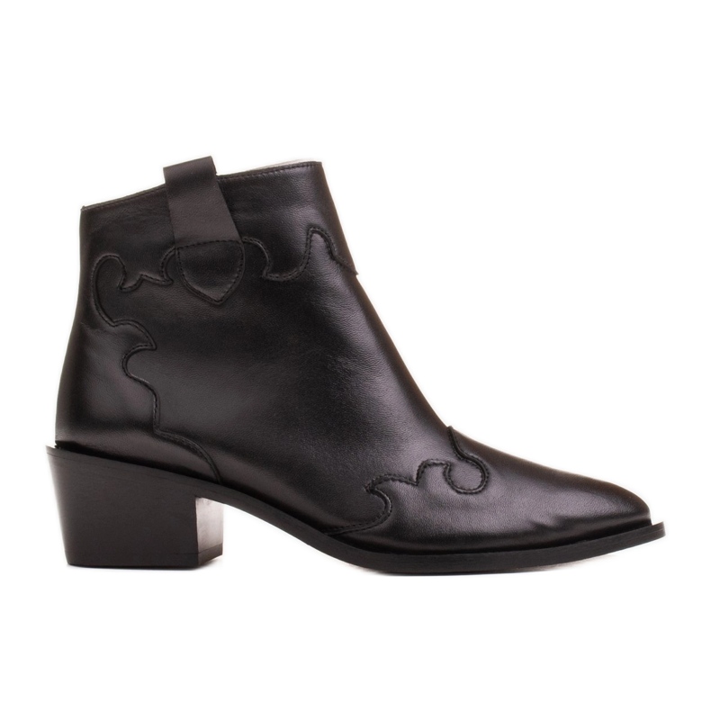 Marco Shoes Bottes noires en cuir grainé naturel le noir Marco Shoes Bottes noires en cuir grainé naturel le noir