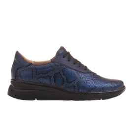 Radoskór Chaussures femme bleues confortables pour un pied plus large