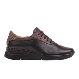 Radoskór Chaussures femme noires confortables pour un pied plus large le noir