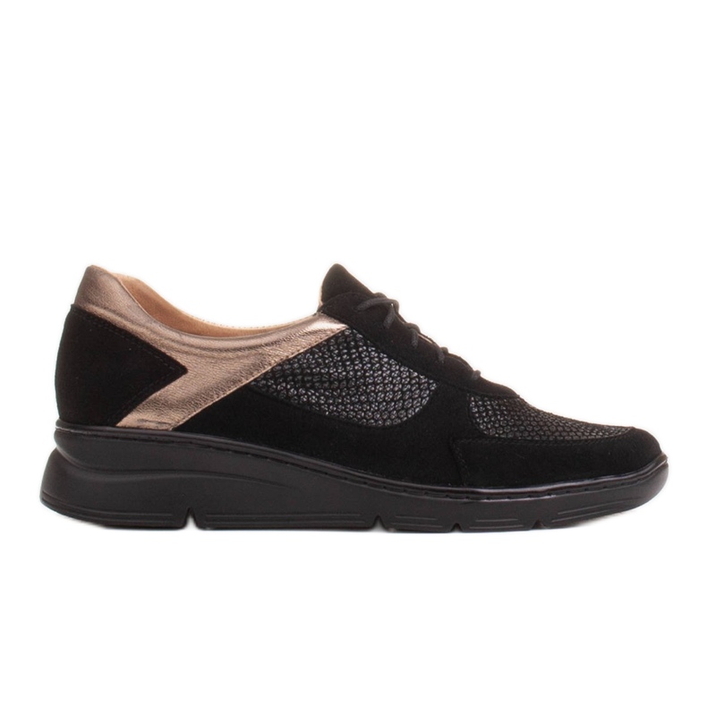 Radoskór Des chaussures confortables pour un pied plus large sur une semelle légère le noir