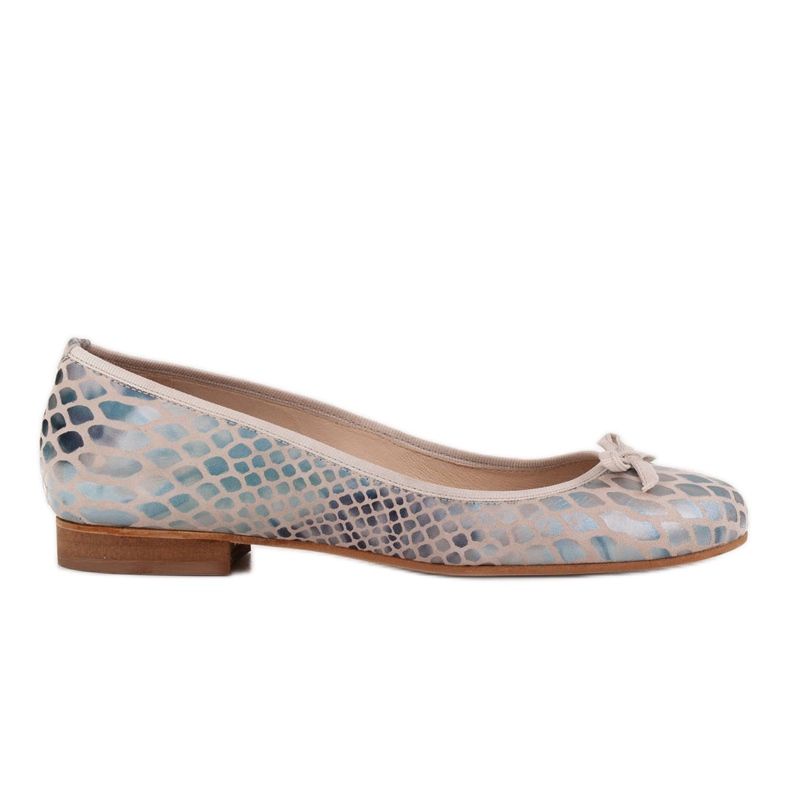 Marco Shoes Ballerines Marco pour femmes en daim naturel de haute qualité bleu