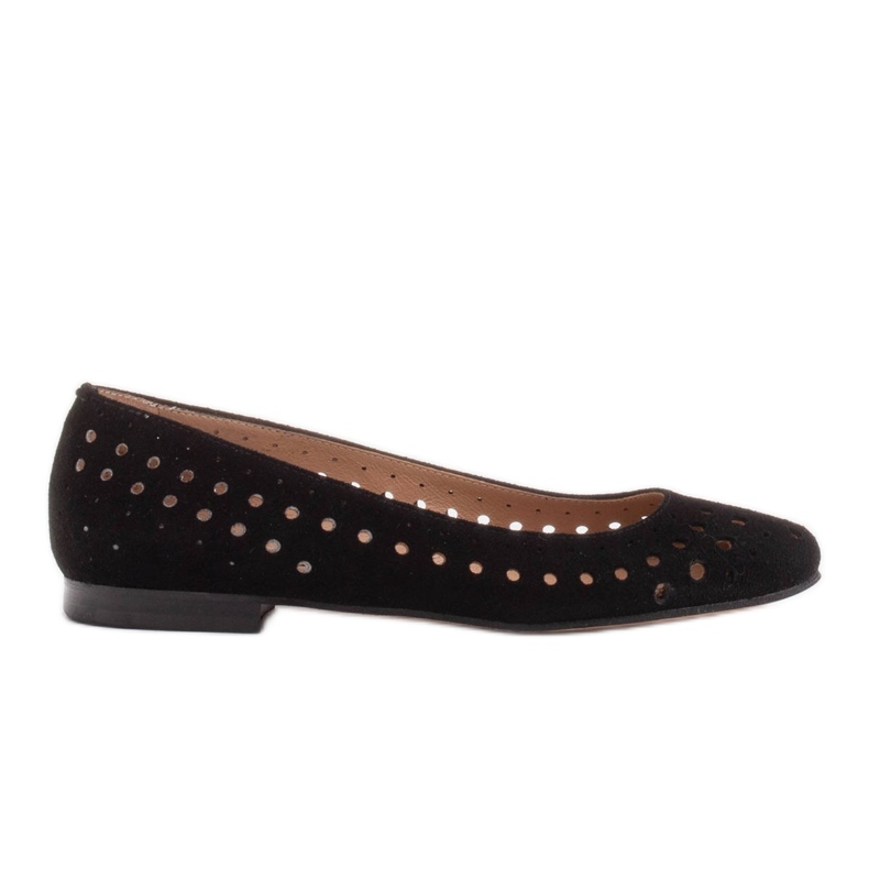Marco Shoes Ballerines femme avec perforation sur la tige le noir