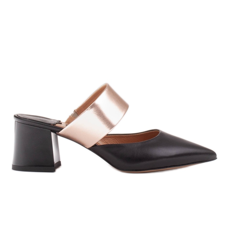 Marco Shoes Escarpins femme élégants pour l'été le noir d'or