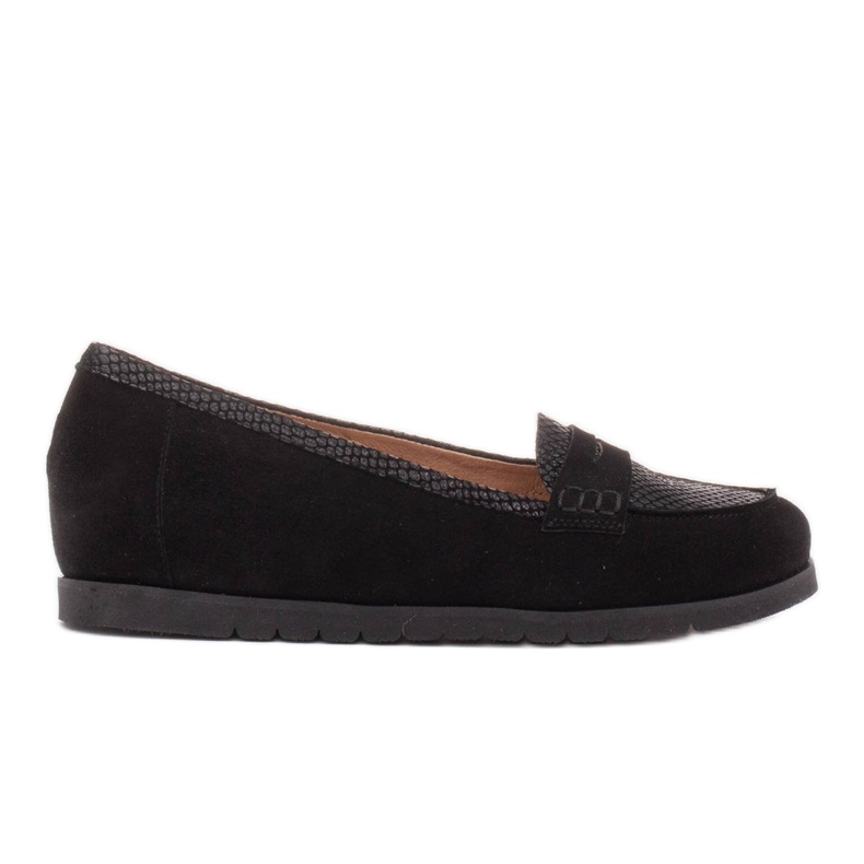 Marco Shoes Chaussures légères avec un dessous très doux et un gousset caché le noir