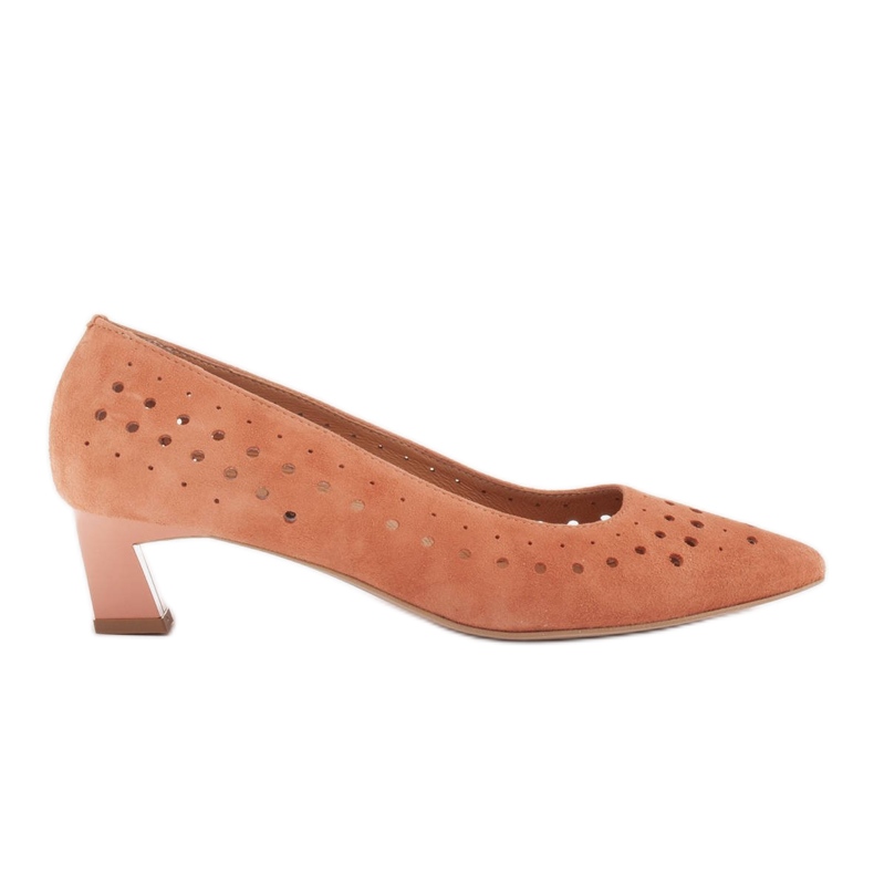 Marco Shoes Escarpins pour femmes avec perforation intéressante orange
