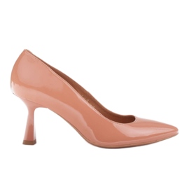 Marco Shoes Escarpins élégants en laque abricot orange Marco Shoes Escarpins élégants en laque abricot orange