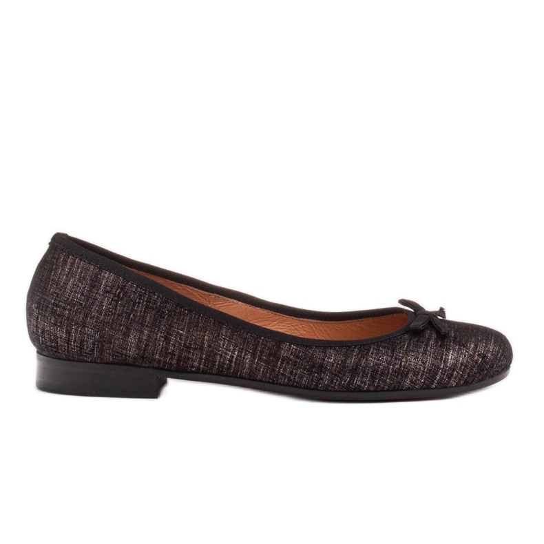 Marco Shoes Ballerines Marco pour femmes en daim naturel de haute qualité le noir