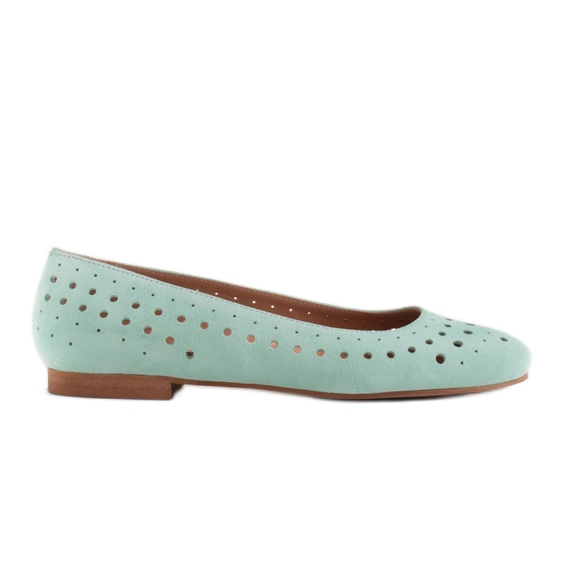 Marco Shoes Ballerines femme avec perforation sur la tige vert