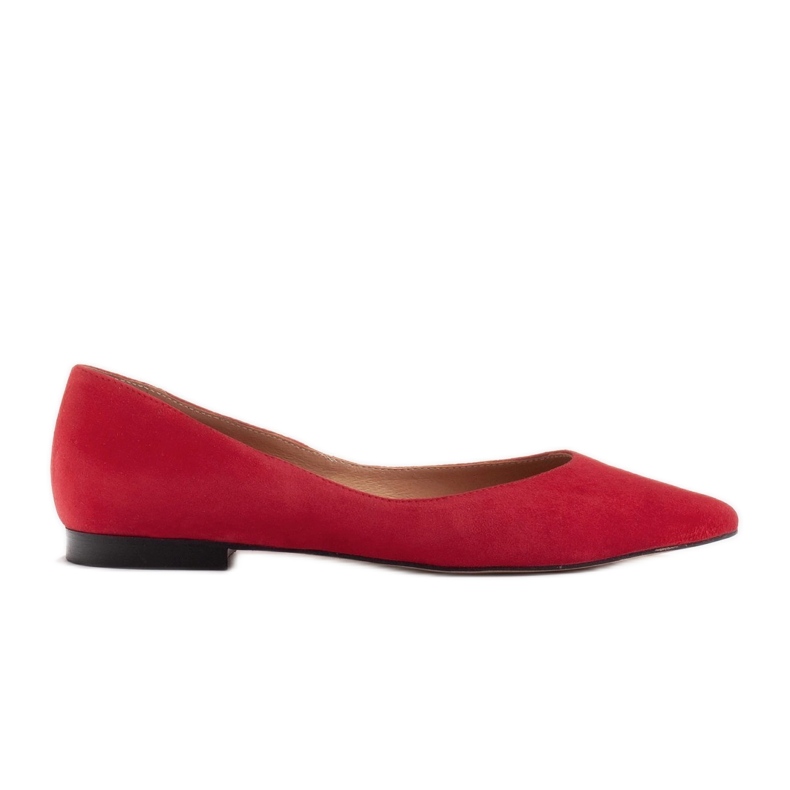 Marco Shoes Ballerines femme à pans bas rouge Marco Shoes Ballerines femme à pans bas rouge