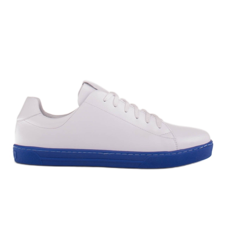 Marco Shoes Baskets de sport en cuir grainé blanc blanche Marco Shoes Baskets de sport en cuir grainé blanc blanche
