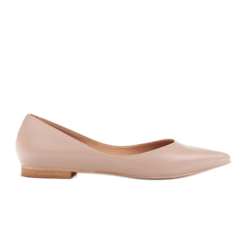 Marco Shoes Ballerines femme à pans bas beige