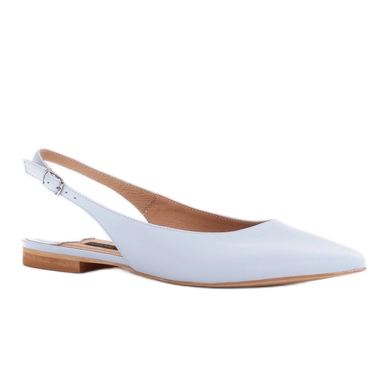 Marco Shoes Sandales bleues en cuir naturel