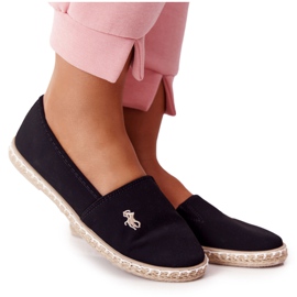 NEWS Espadrilles Femme Noir Reyna