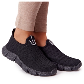 Chaussures de Sport Femme Slip-on Noir Marathon