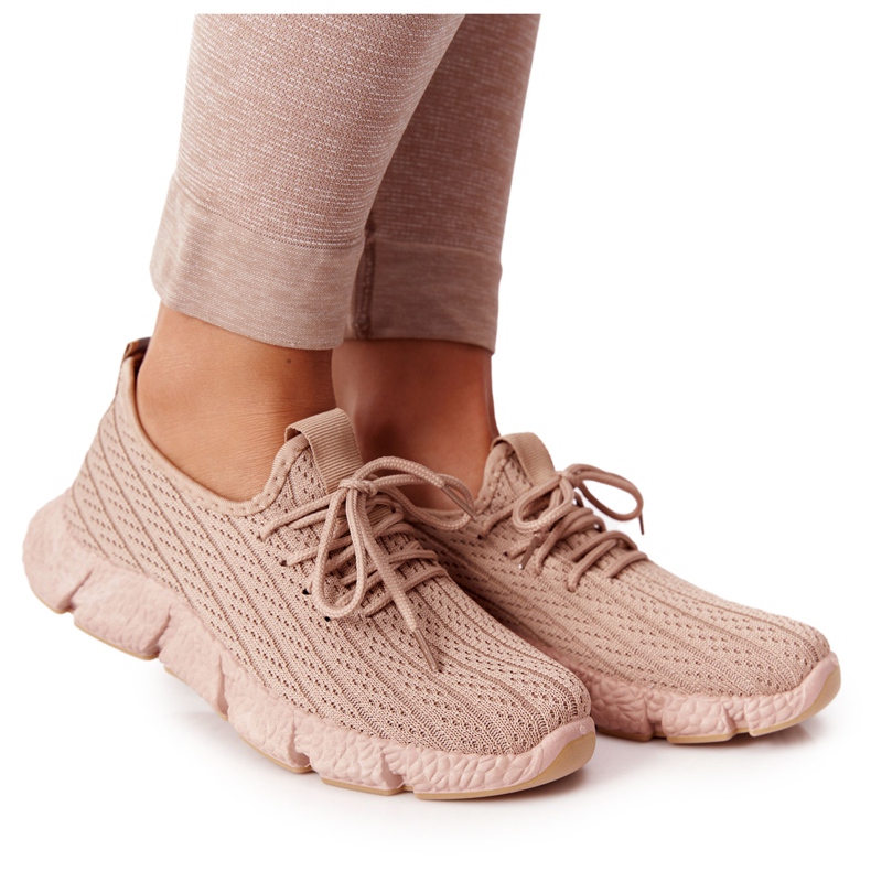 Chaussures de sport femme Baskets Beige Training kaki