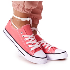 Baskets classiques Omerta corail pour femmes rouge