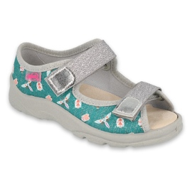 Chaussures enfant Befado 869X166 gris vert