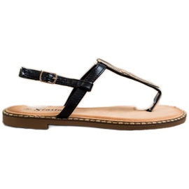 Seastar Tongs Sandales Avec Ornement noir
