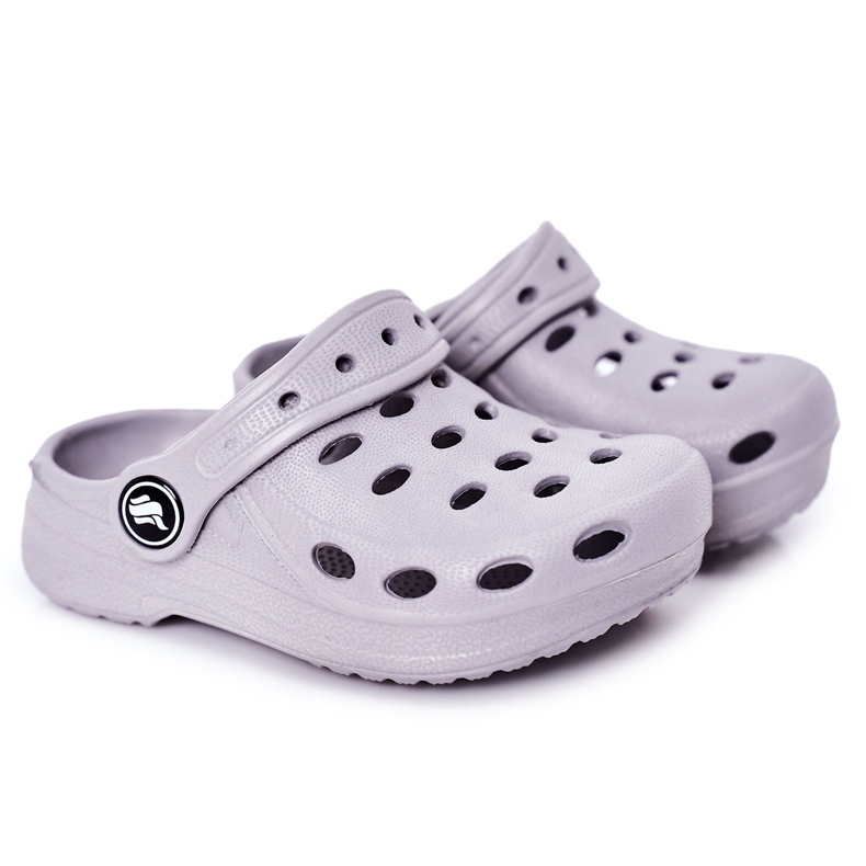 Chaussons Enfant Mousse Kroks Gris Lucas Chaussons Enfant Mousse Kroks Gris Lucas