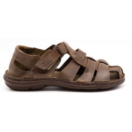 Sandales en cuir Polbut 211/2 marron brun Sandales en cuir Polbut 211/2 marron brun