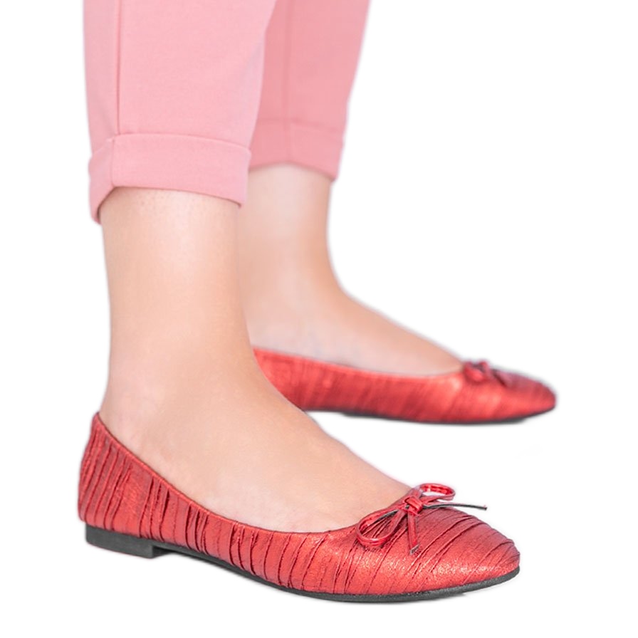Ballerines femme Ayris rouge brillant