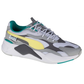 Puma Mercedes Amg Petronas Rs-X3 M 306499 01 blanche gris jaune Puma Mercedes Amg Petronas Rs-X3 M 306499 01 blanche gris jaune