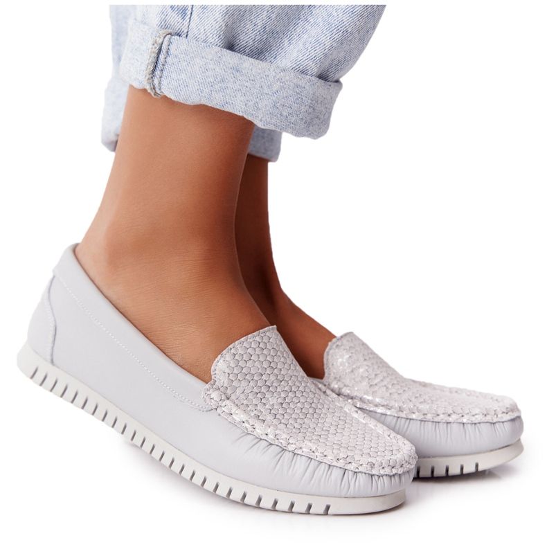 Mocassins Cuir Femme S.Barski 97630 Gris Mocassins Cuir Femme S.Barski 97630 Gris