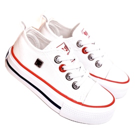 Baskets Basses Classiques Enfant Big Star HH374089 Blanc blanche Baskets Basses Classiques Enfant Big Star HH374089 Blanc blanche
