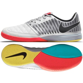Nike Lunar Gato Ii Ic M 580456 167 chaussures de football noir, blanc, gris / argent blanche Nike Lunar Gato Ii Ic M 580456 167 chaussures de football noir, blanc, gris / argent blanche