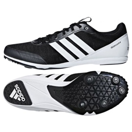 Adidas Distancestar M AQ0213 crampons de course blanc noir