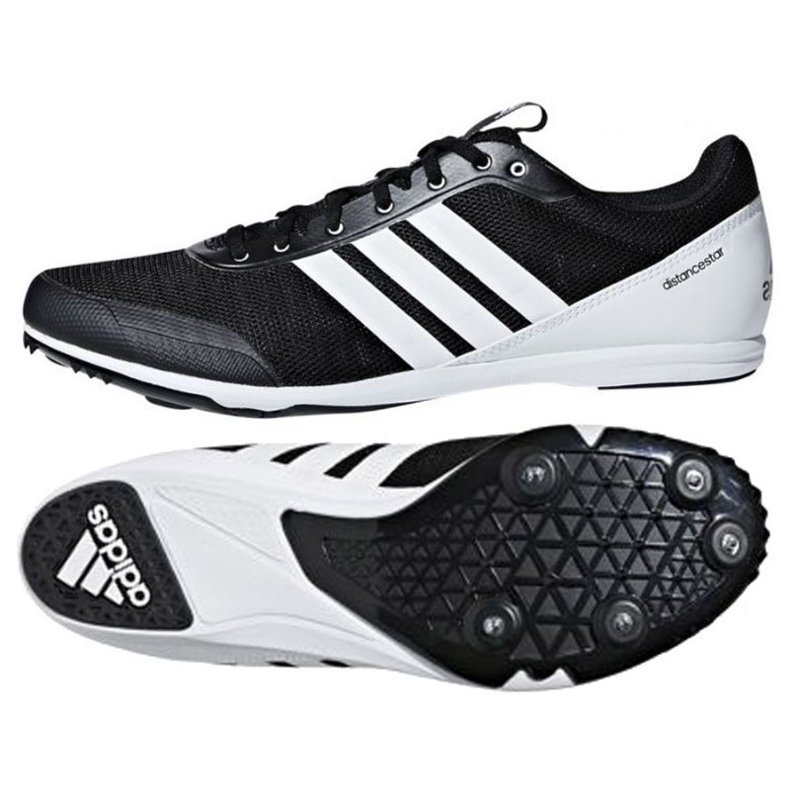 Adidas Distancestar M AQ0213 crampons de course blanche le noir