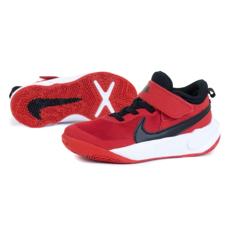 Chaussure Nike Team Hustle D 10 (PS) Jr CW6736-600 rouge