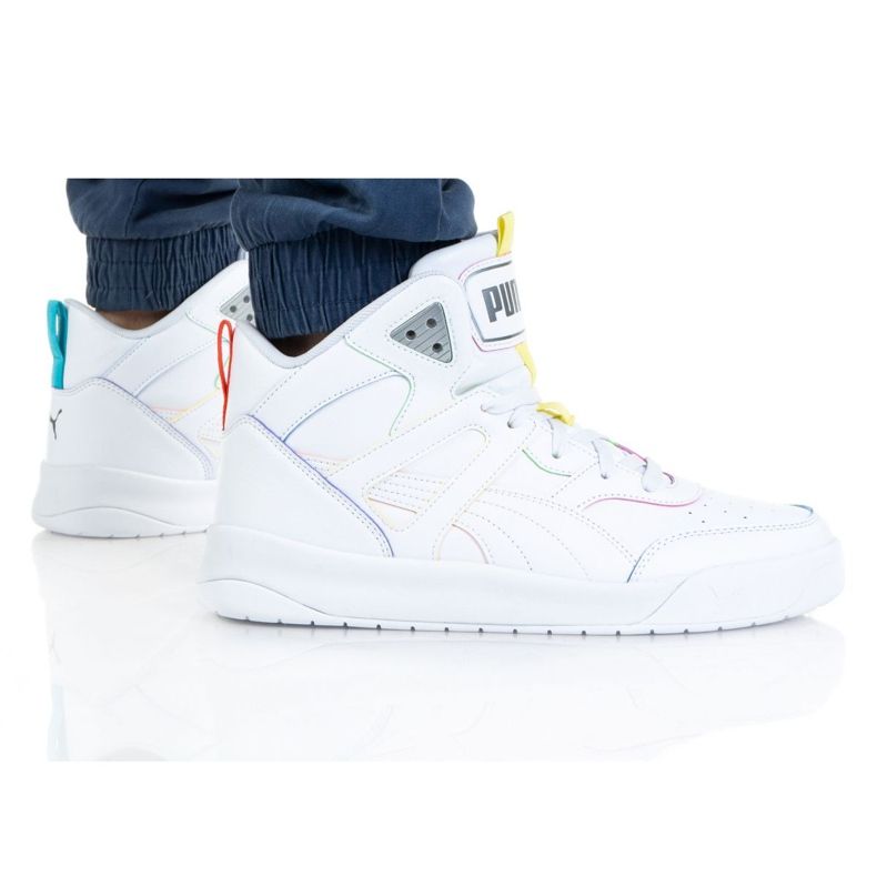 Puma Backcourt Mid Rainbow M 368872 01 blanche