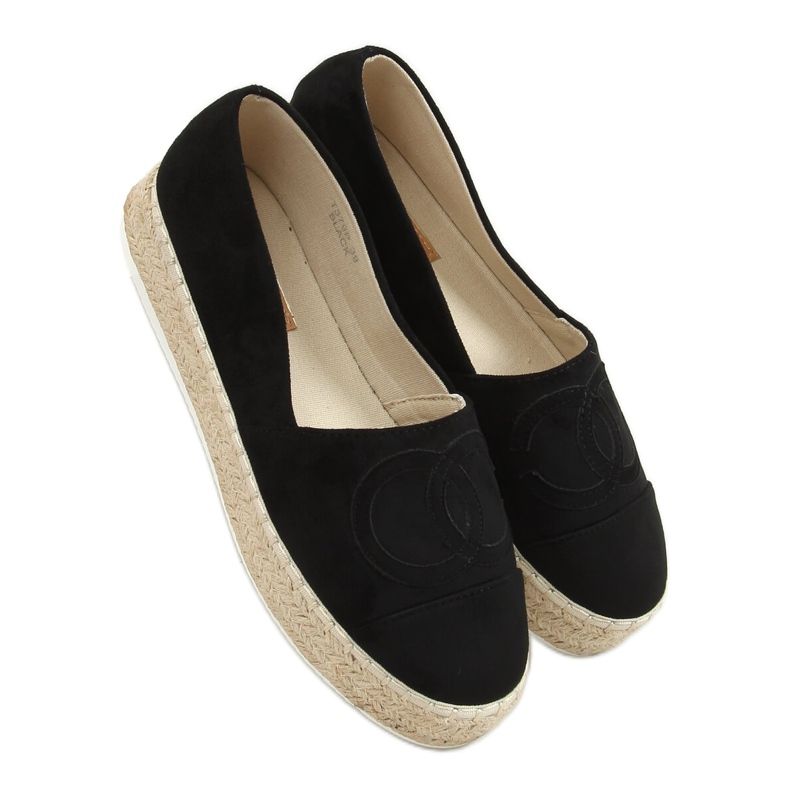 Espadrilles Noires T379P Noir le noir