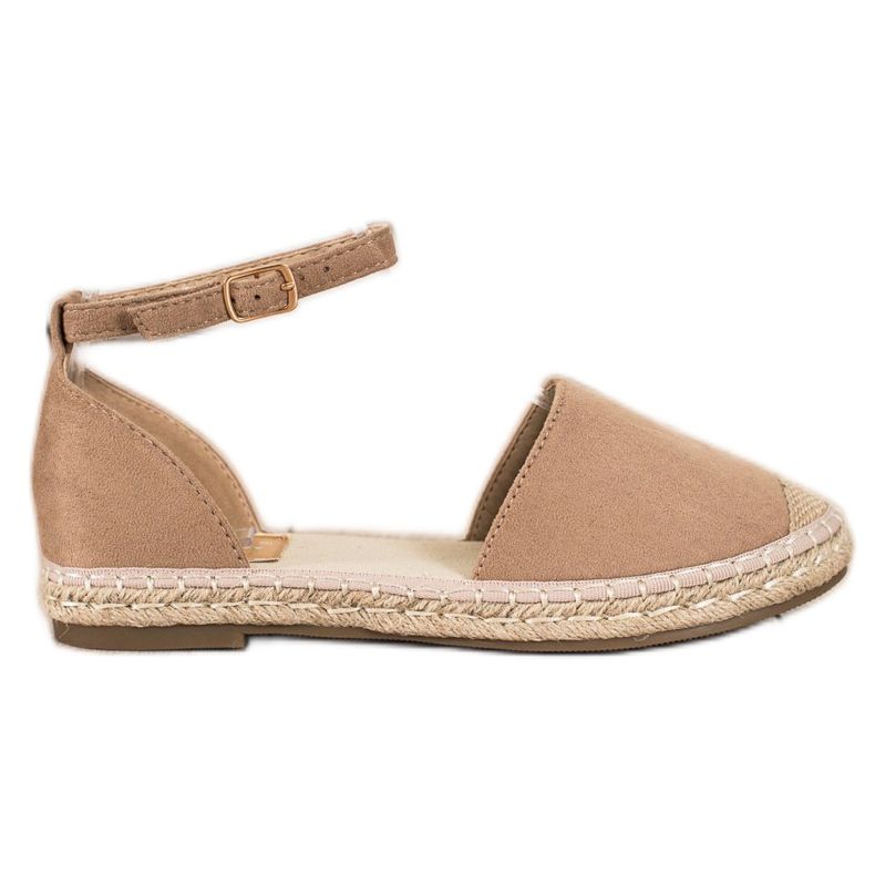 Kayla Espadrilles Beiges Avec Boucle