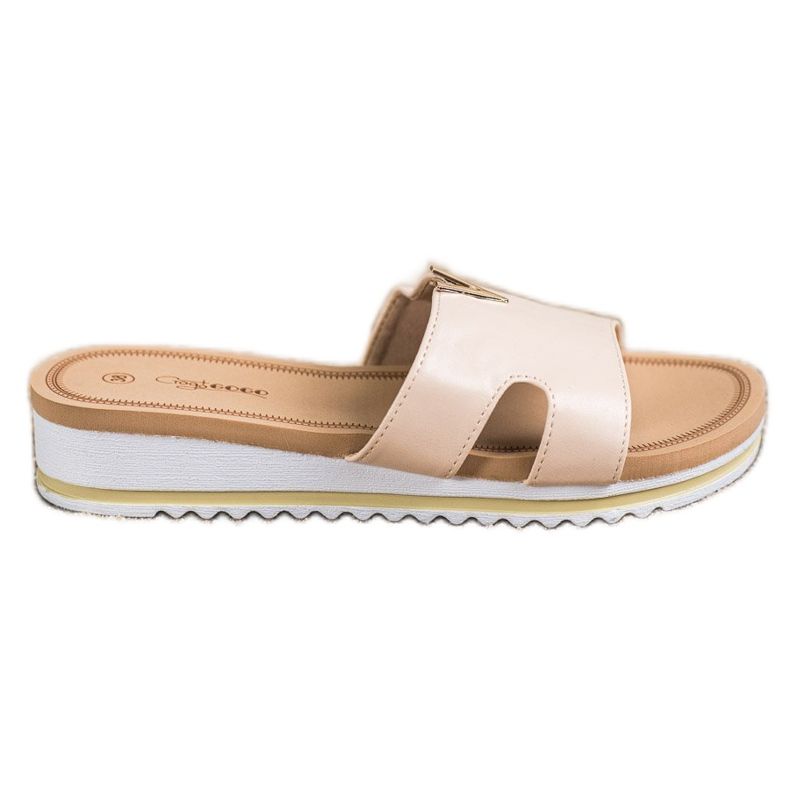 Groto Gogo Pantoufles Classiques Confortables beige