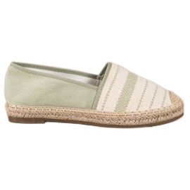 Ideal Shoes Espadrilles Avec Motif vert